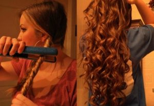 How to Curl Hair With a Straightener